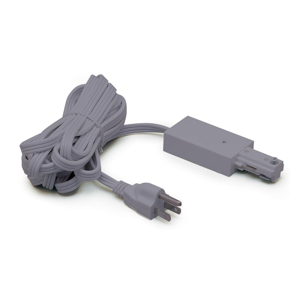 Cord and Plug Set, 12', 1 circuit track, Silver