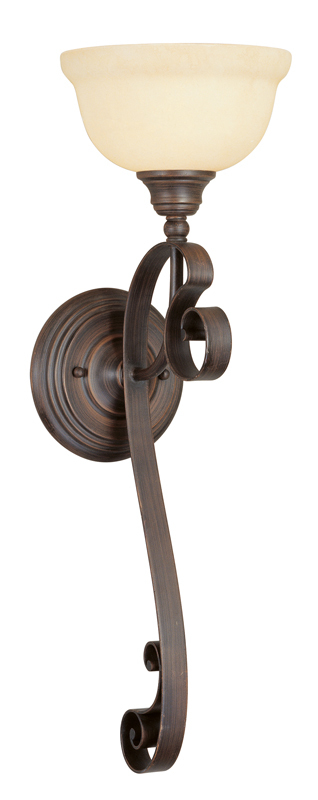 1 Light Imperial Bronze Wall Sconce