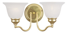 Livex Lighting 1352-02 - 2 Light Polished Brass Bath Light