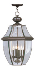 Livex Lighting 2357-07 - 4 Light Bronze Outdoor Chain Lantern