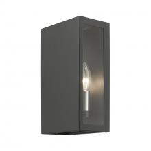 Livex Lighting 29122-14 - 2 Light Textured Black with Brushed Nickel Candles Outdoor ADA Medium Sconce