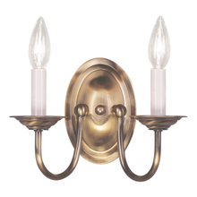 Livex Lighting 4152-01 - 2 Light Antique Brass Wall Sconce