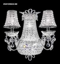 James R Moder 94109GA00-55 - Princess Wall Sconce with 2 Lights; Gold Accents Only