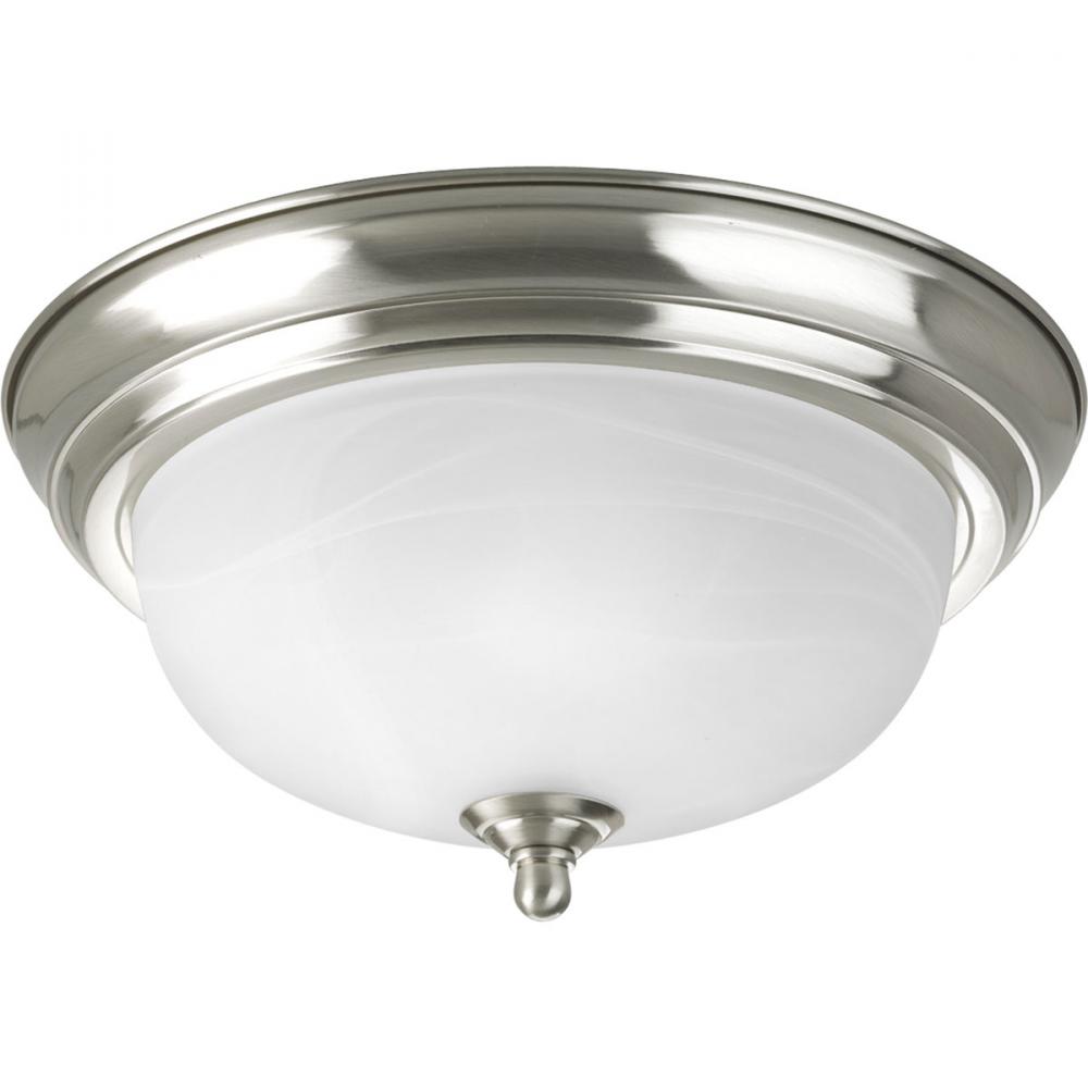 One-Light Dome Glass 11-3/8" Close-to-Ceiling