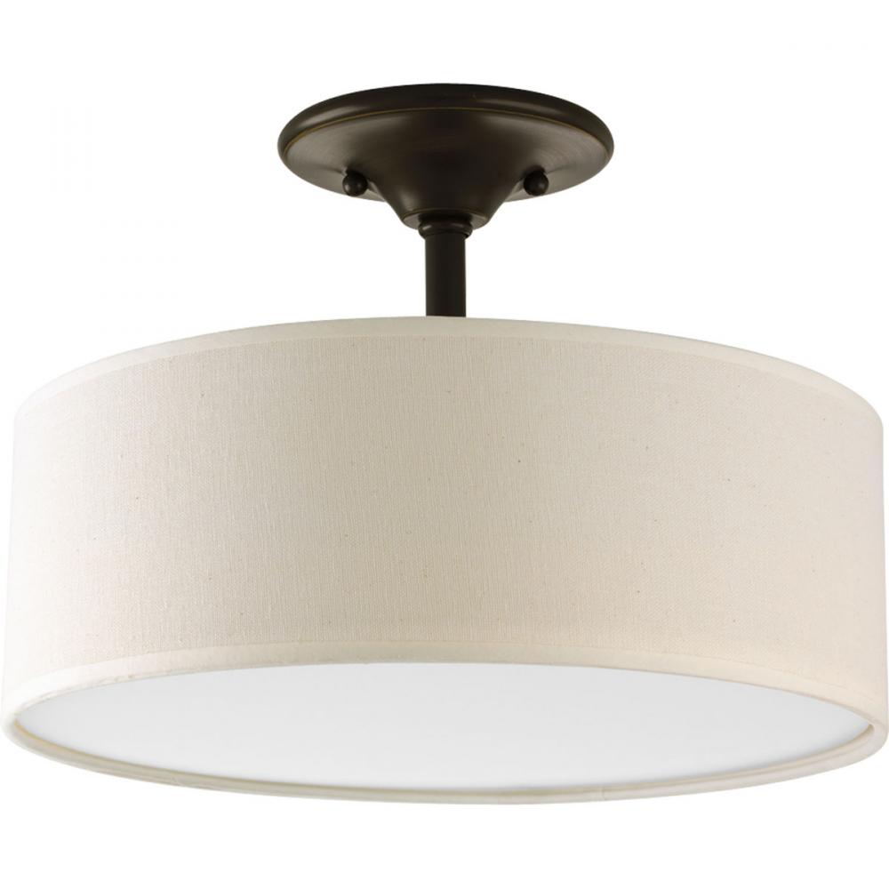 Inspire Collection Two-Light 13" CFL Semi-Flush Mount