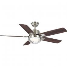 Progress P250104-009-CS - Tompkins Collection 52 in. Five Blade Coastal Ceiling Fan with Integrated CCT-LED Light