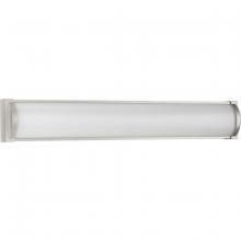 Progress P300409-009-30 - Barril Collection 32 in. Brushed Nickel Large Modern Integrated LED Linear Vanity Light