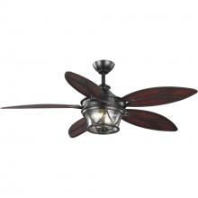 Progress P250034-129-WB - Alfresco Collection 54" Indoor/Outdoor Five-Blade Architectural Bronze Ceiling Fan