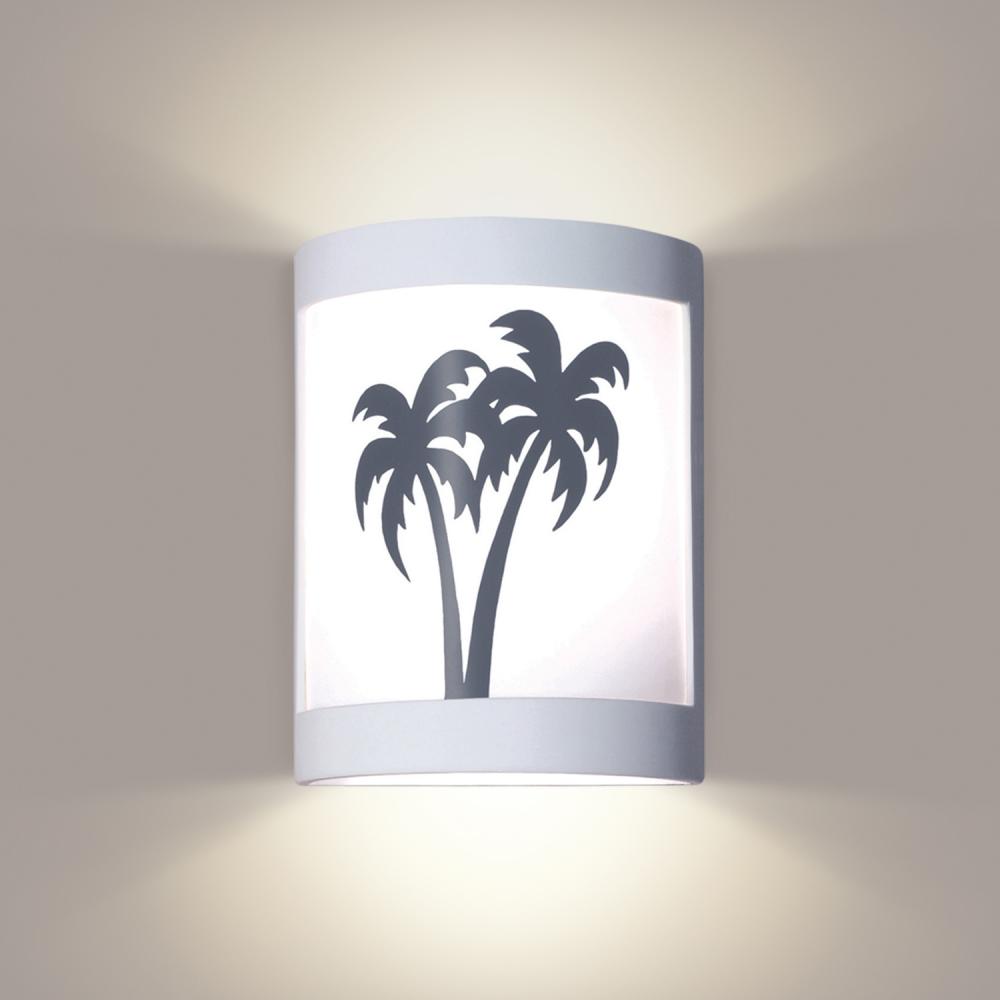 Twin Palms Wall Sconce: Custom Finish or Color Match (Wet Sealed Top)