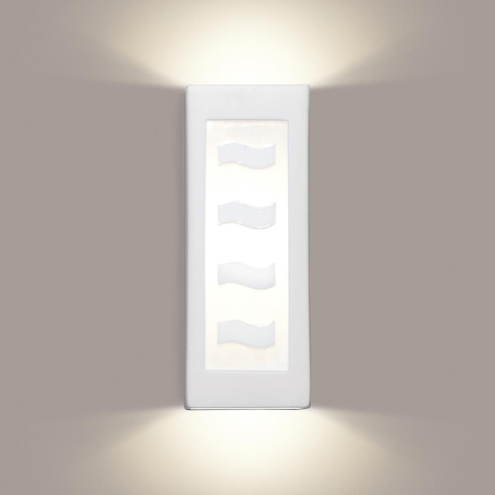 White Serenity Wall Sconce (Outdoor/WET Location)