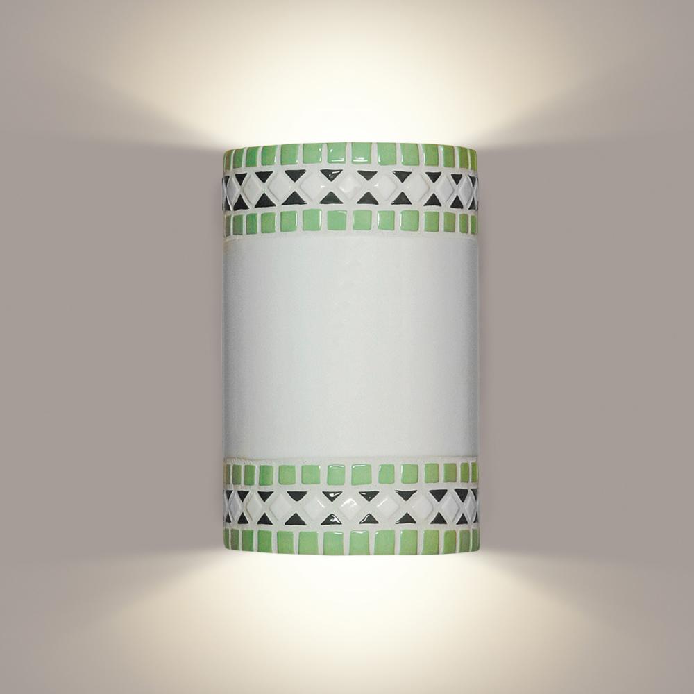 Borders Wall Sconce Mint Green with LED bulb included