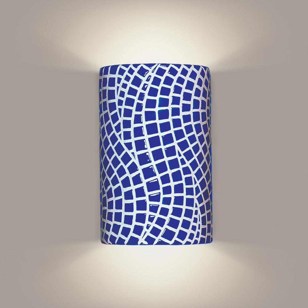Channels Wall Sconce Cobalt Blue with LED bulb included