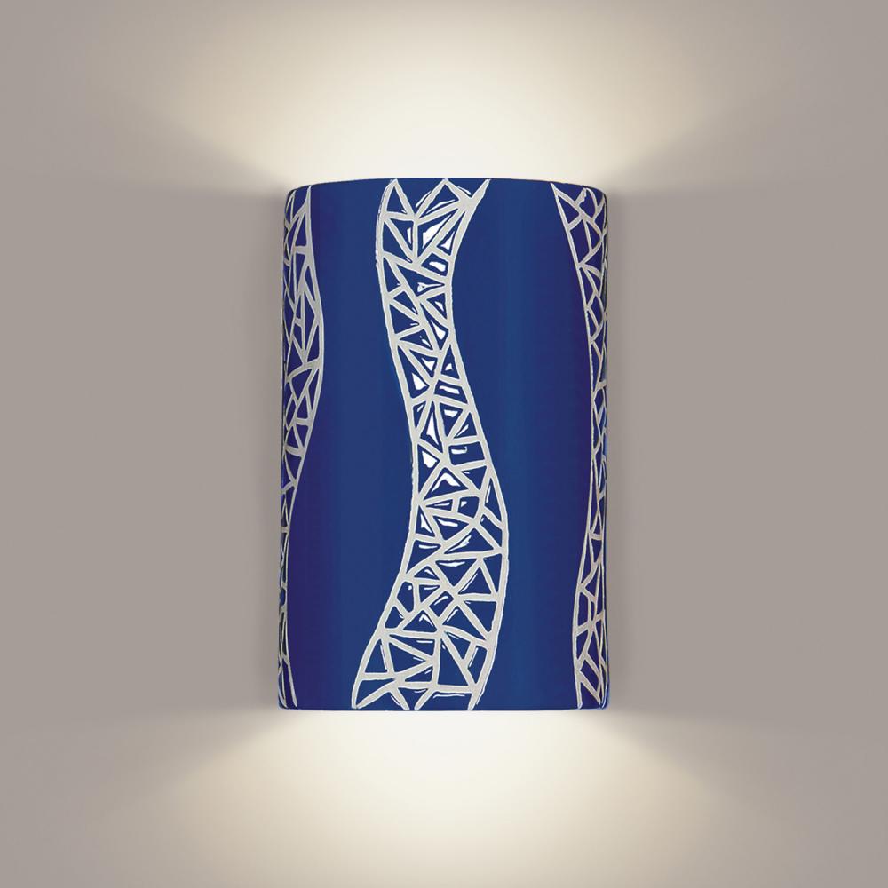 Passage Wall Sconce Cobalt Blue with LED bulb included
