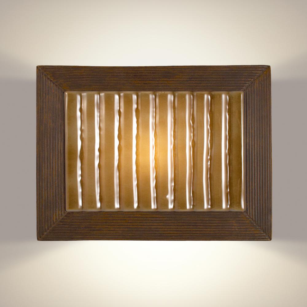 Ripple Wall Sconce Butternut and Caramel