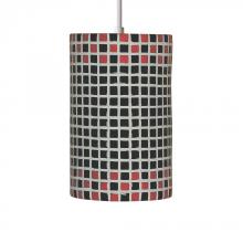 A-19 PM20309-RB - Checkers Pendant Red and Black