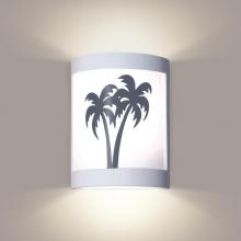 A-19 F200B-WETST-CSTF - Twin Palms Wall Sconce: Custom Finish or Color Match (Wet Sealed Top)