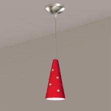 A-19 LVMP18-MR-LEDMR16 - Wizard Low Voltage Mini Pendant Matador Red (12V Dimmable MR16 LED (Bulb included))