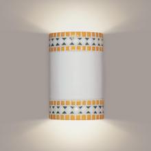 A-19 M20301-SY-1LEDE26 - Borders Wall Sconce Sunflower Yellow with LED bulb included