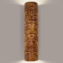 A-19 NT003-AP-2LEDE26 - Tiki Totem Wall Sconce Amber Palm with LED bulbs included