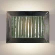 A-19 RE104-GM-SW - Ripple Wall Sconce Gunmetal and Seaweed