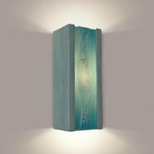 A-19 RE116-TC-TQ - Bubbly Wall Sconce Teal Crackle and Turquoise