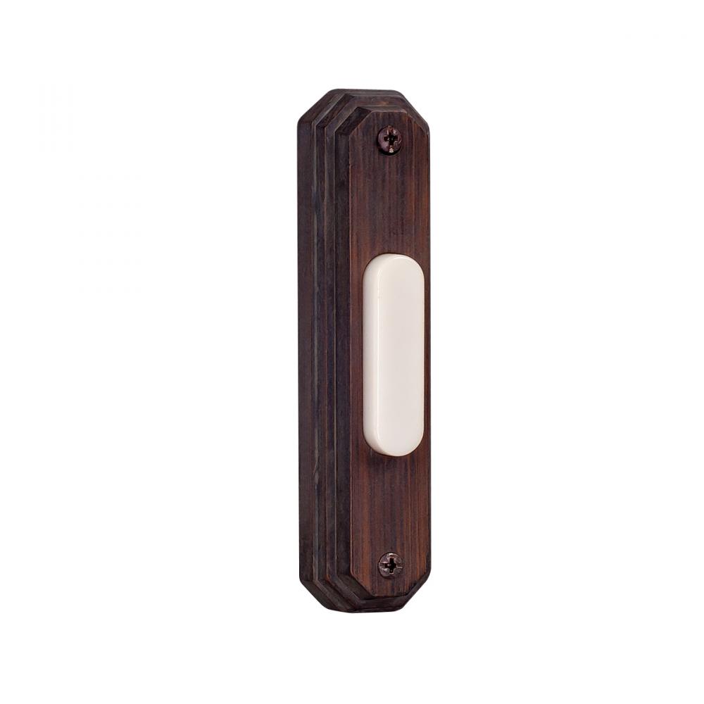 Surface Mount Octagon Lighted Push Button in Rustic Brick