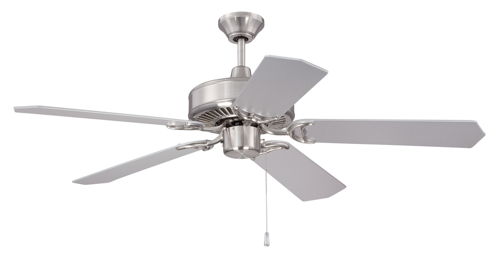 Pro Energy Star 52" Ceiling Fan in Brushed Polished Nickel (Blades Sold Separately)