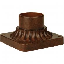Craftmade Z200-AG - Post Adapter Base for 3" Post Tops in Aged Bronze