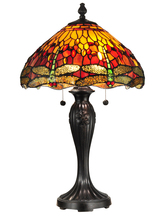 Dale Tiffany TT12269 - Reves Dragonfly Tiffany Table Lamp