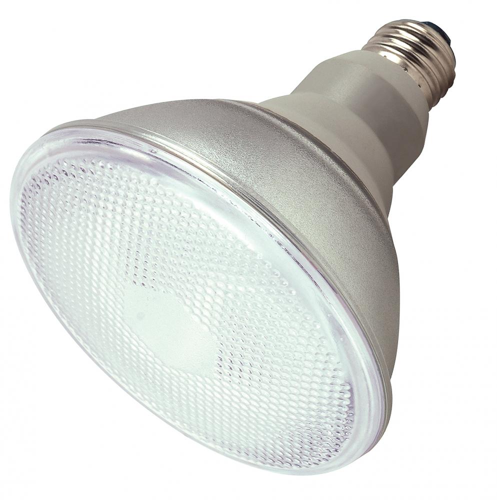 23 Watt; PAR38 Compact Fluorescent; 2700K; 82 CRI; Medium base; 120 Volt