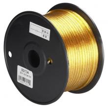 Satco Products Inc. 93/134 - Lamp And Lighting Bulk Wire; 20/2 SPT-1 105C Wire; 250 Foot/Spool; Clear Gold