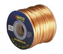 Satco Products Inc. 93/139 - Lamp And Lighting Bulk Wire; 18/2 SPT-1 105C; 250 Foot/Spool; Clear Gold