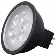 Satco Products Inc. S11397 - 4.5 Watt MR16 LED; Black Finish; 5000K; GU5.3 Base; 360 Lumens; 12 Volt