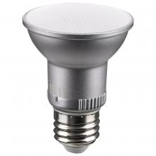 Satco Products Inc. S11580 - 5.5 Watt PAR20 LED; Medium Base; Silver Finish; CCT Selectable; 120 Volt; 25 Degree Beam Angle