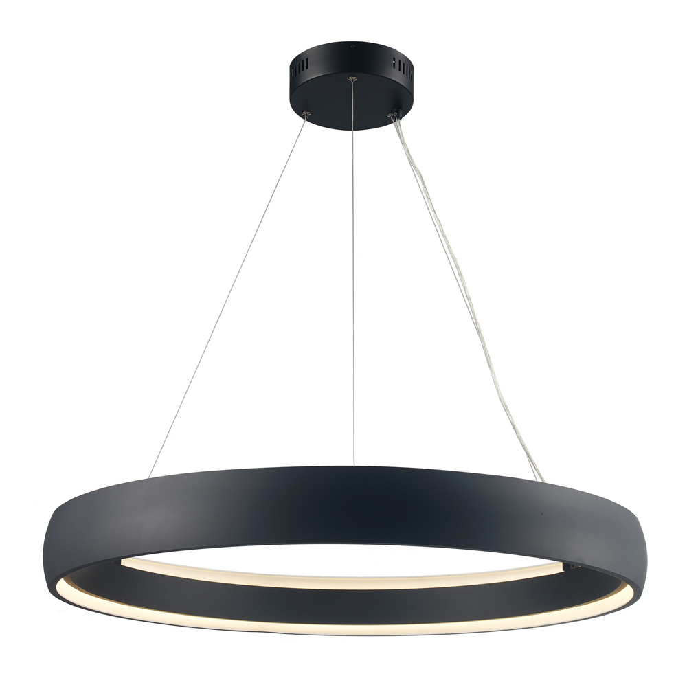 Halo Collection LED Glass Ring Pendant Light