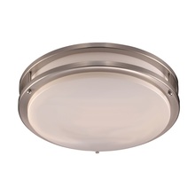 Trans Globe LED-10261 BN - Barnes Collection Round LED, Acrylic and Metal, Flush Mount Indoor Ceiling Light