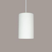 A-19 P201-B1-WCC - Andros Pendant: Southern Hickory Burl (White Cord & Canopy)