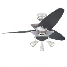 Westinghouse 7235800 - 42 in. Brushed Nickel Finish with Graphite Accents Reversible Blades (Graphite/Silver) Brushed