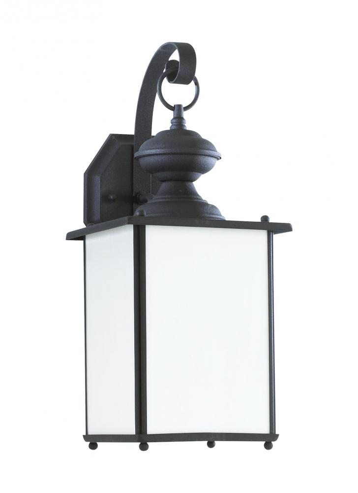 Jamestowne transitional 1-light LED outdoor exterior Dark Sky compliant wall lantern sconce in black
