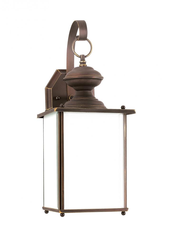 Jamestowne transitional 1-light LED large outdoor exterior Dark Sky compliant wall lantern sconce in