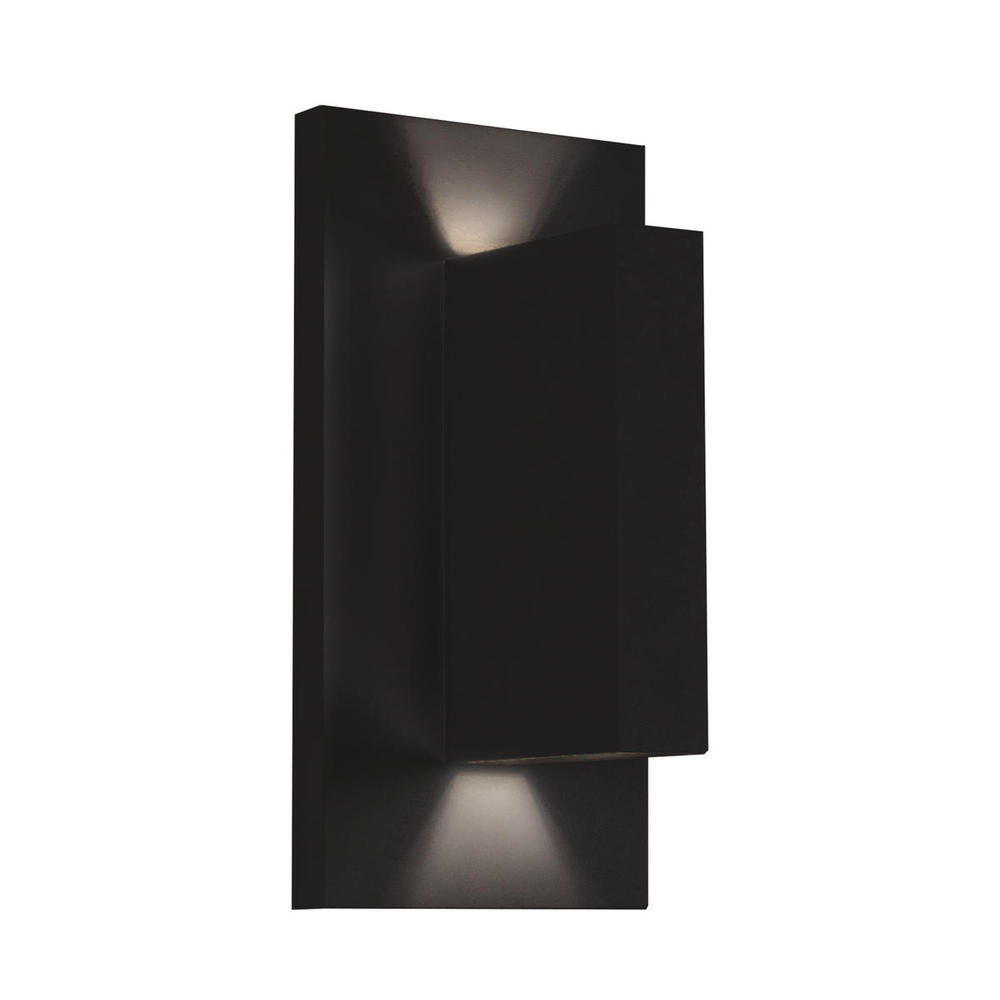 Vista 9-in Black LED Exterior Wall Sconce