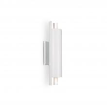 Kuzco Lighting Inc WS41216-WH/SV - Dela 16-in White/Silver LED Wall Sconce