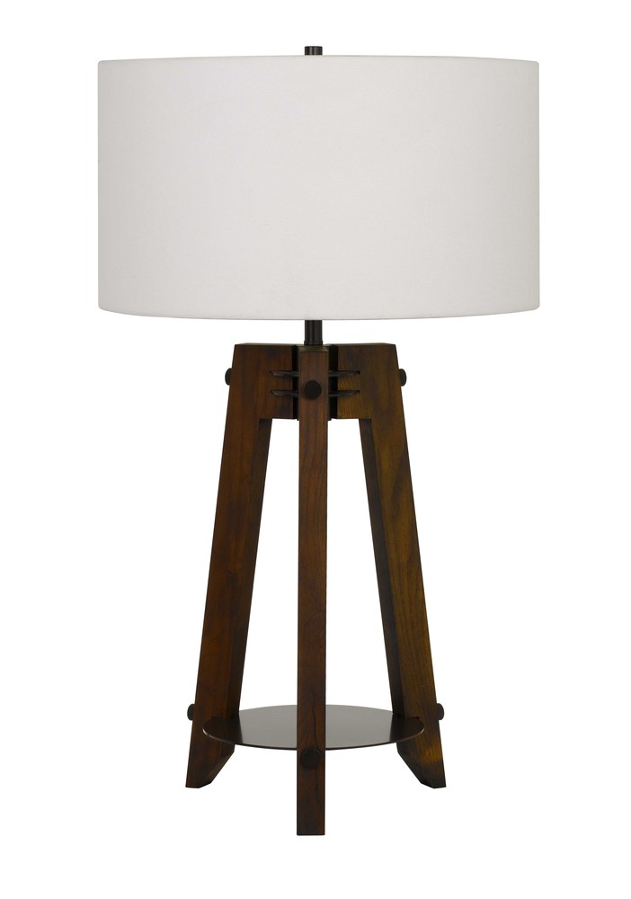 150W 3 Way Bilzen Ash Wood Tripod Table Lamp