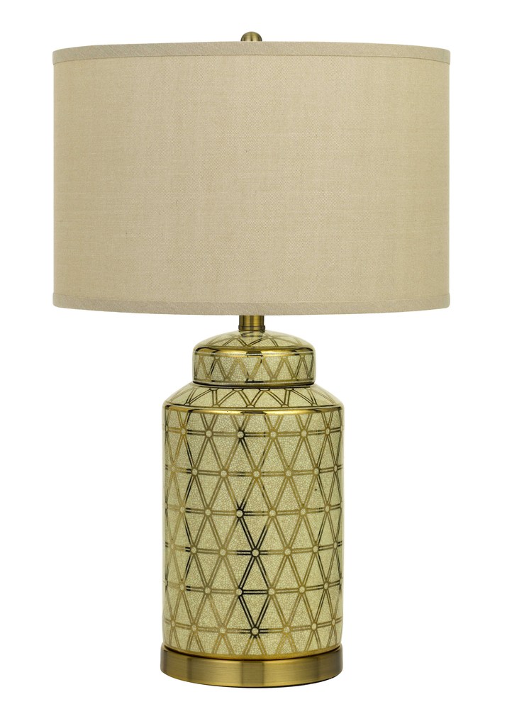 Barletta Ceramic Table Lamp With Hardback Fabric Shade (Sold And Priced As Pairs)