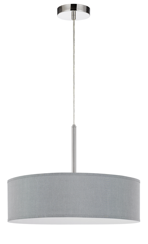 LED 18W Dimmable Pendant With Diffuser And Hardback Fabric Shade
