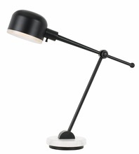 CAL Lighting BO-2765DK-DB - 60W Allendale Metal Desk Lamp With Marble Base And Metal Shade