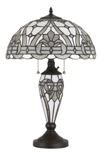 CAL Lighting BO-2943TB - 60W X 2 Tiffany Table Lamp With 7W Night Light