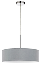CAL Lighting FX-3731-GR - LED 18W Dimmable Pendant With Diffuser And Hardback Fabric Shade