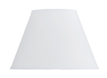 CAL Lighting SH-1333 - 8.5" Tall White Round Hardback Fabric Shade