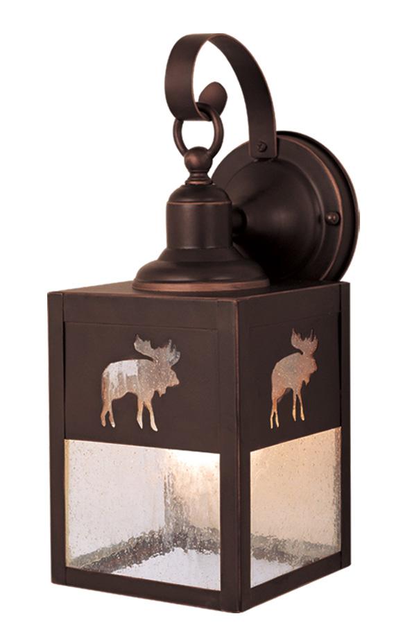 Yellowstone 5.25-in Moose Outdoor Wall Light Burnished Bronze